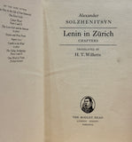 Lenin In Zurich by Alexander Solzhenitsyn